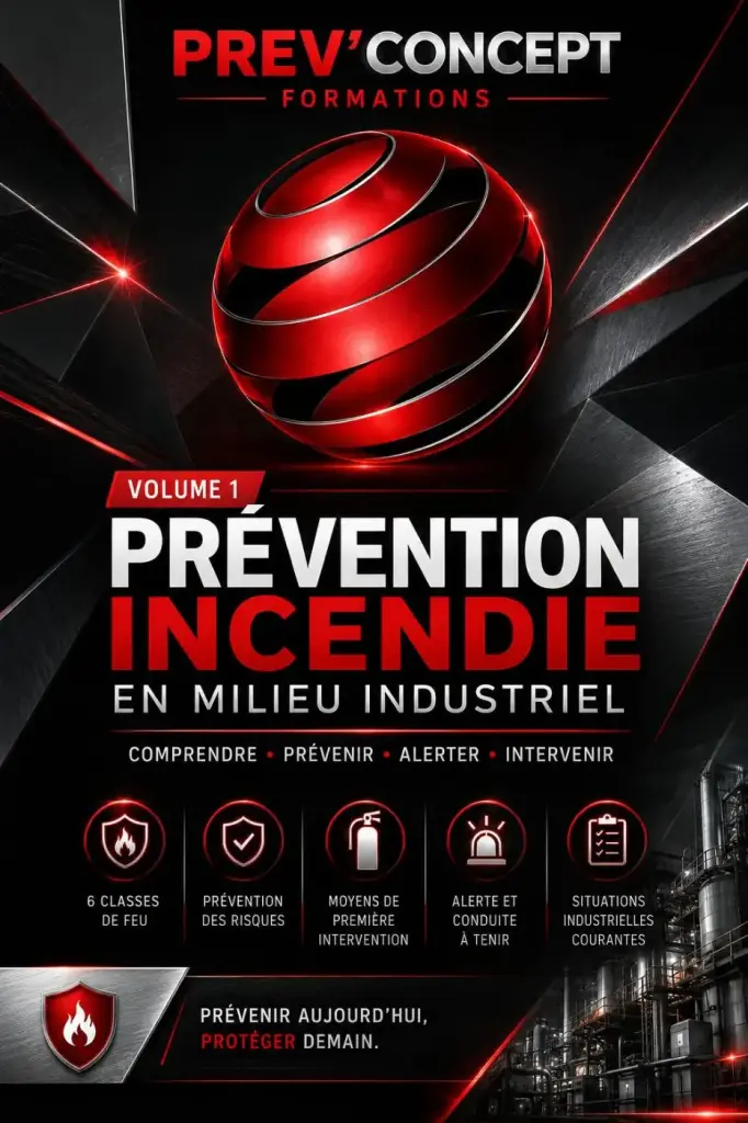 Affiche Prev’Concept : prévention incendie en milieu industriel