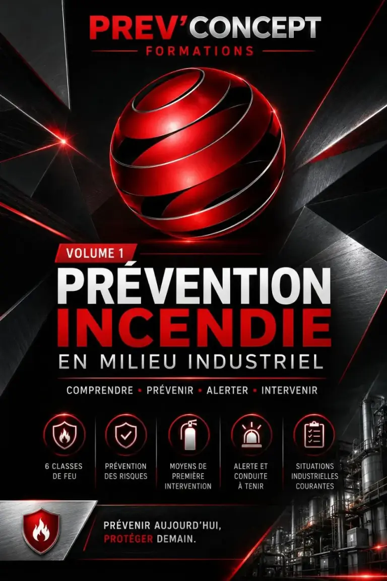 Affiche Prev’Concept : prévention incendie en milieu industriel