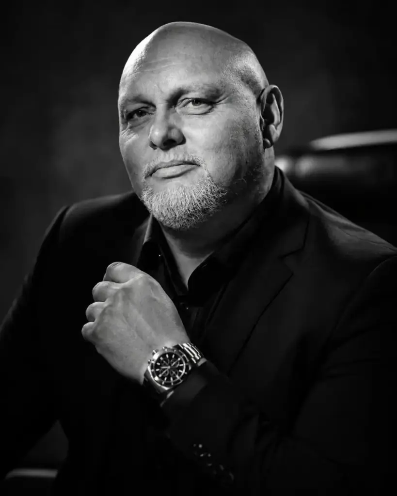 Yann Prouteau, directeur de Prev’Concept, en noir et blanc